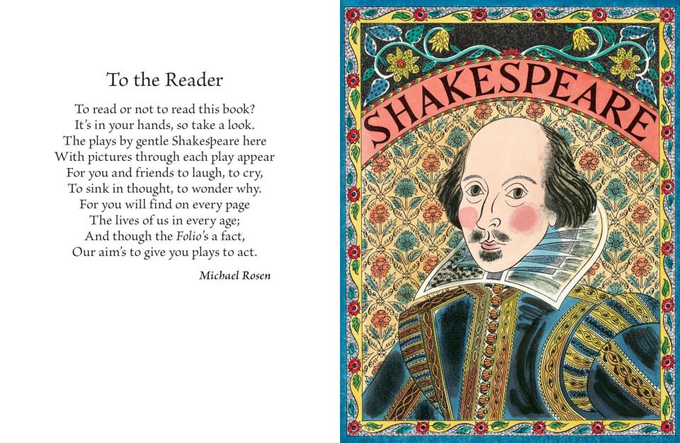 Sutton's portrait of Shakespeare, with an address by Michael Rosen