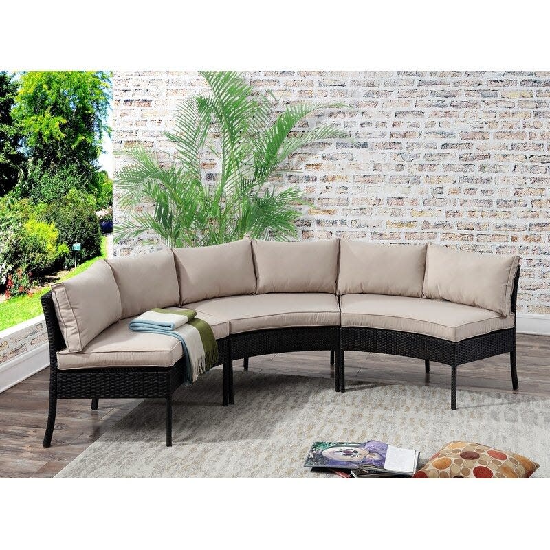 2) Burmeister Outdoor Sectional with Cushions