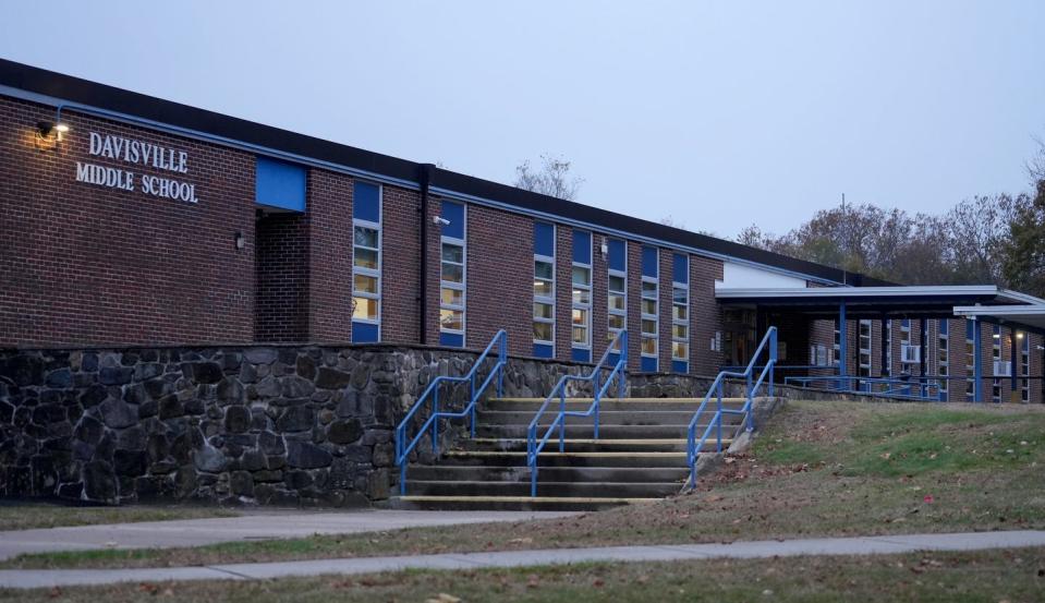 North Kingstown voters rejected a proposed $222.5 million in borrowing to build a middle school to replace Davisville Middle School, above.
