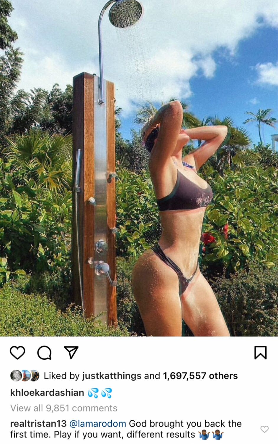 Khloé Kardashian Instagram comment