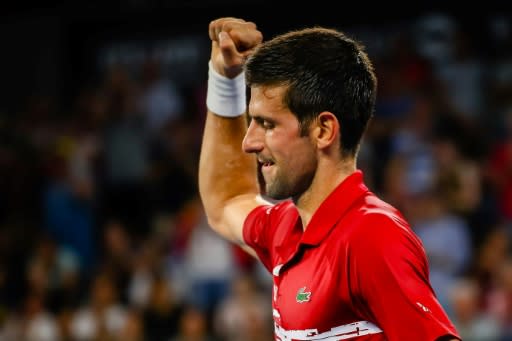 Novak Djokovic celebrated a second conservative win for Serbia