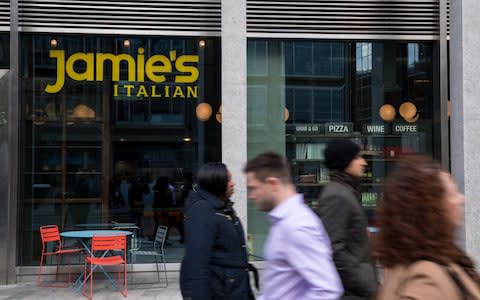 People outside a Jamie's Italian restaurant - Credit: Chris J Ratcliffe/Getty Images