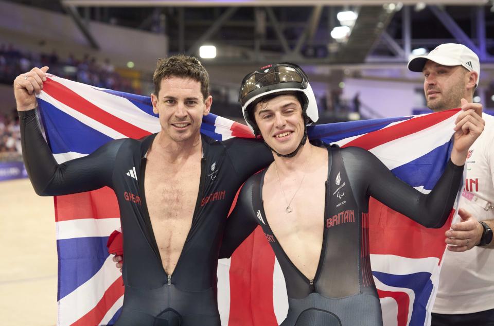 Jaco van Gass (left) and Fin Graham won gold and silver (ParalympicsGB handout/PA) (PA Media)