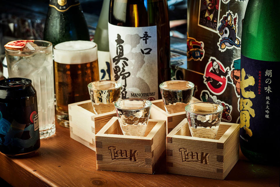 日式手卷配清酒是TMK的招牌配搭。