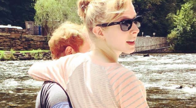 A photo of Alison Parker and her partner Chris Hurst from his Facebook page. Source: Supplied