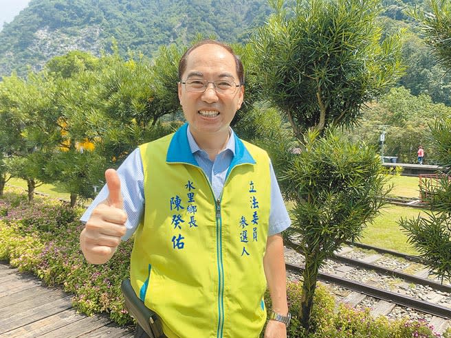 水里鄉長陳癸佑，將回故鄉鹿谷參選鄉長。（廖志晃攝）