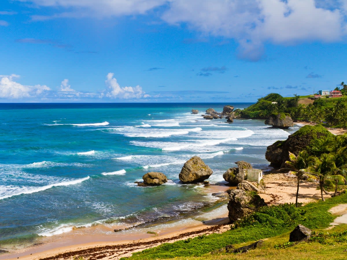 Popular surfing spot Bathsheba can be found on the island’s Atlantic-facing shores (Getty Images/iStockphoto)