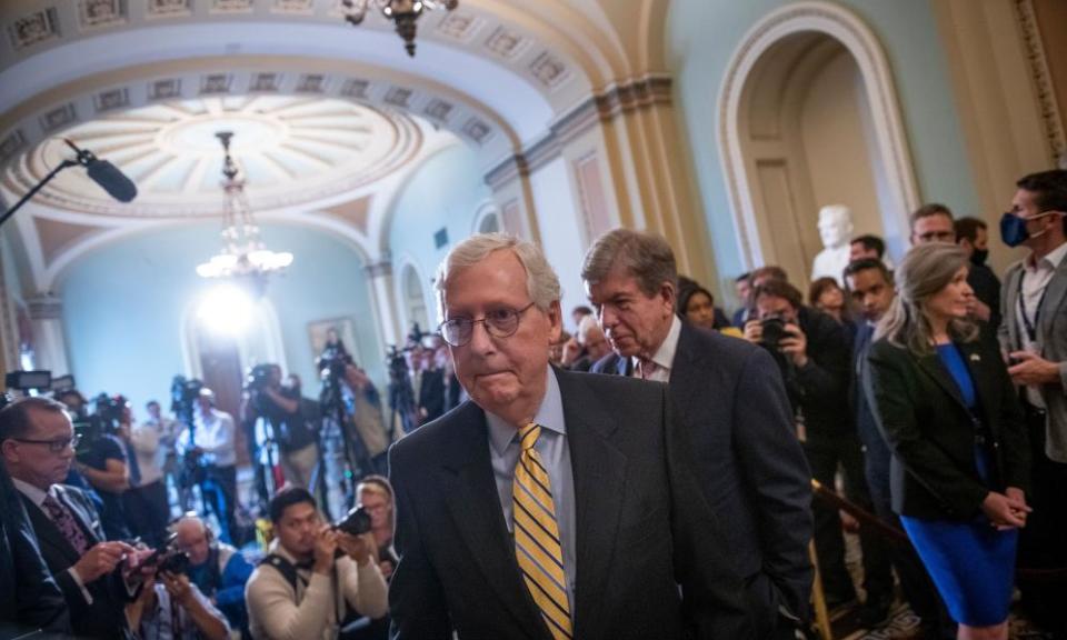 The Senate minority leader, Mitch McConnell, ensured that the procedural vote on the For the People Act received no Republican support.