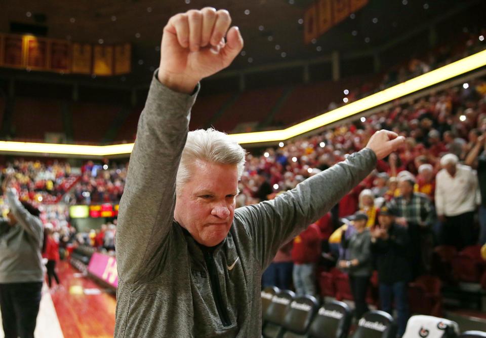 Iowa State coach Bill Fennelly's team is 10-0 at Hilton Coliseum this season.