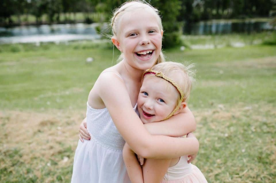 Evie and big sister Alicia had a special bond. Photo: Supplied