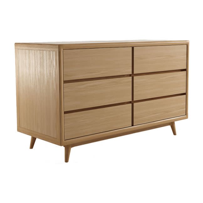 the block shop Vintage Chest 6 Drawers in European White Oak