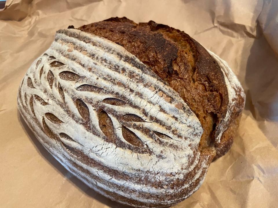 A loaf of pain de campagne from JensArtisan in Rochester.