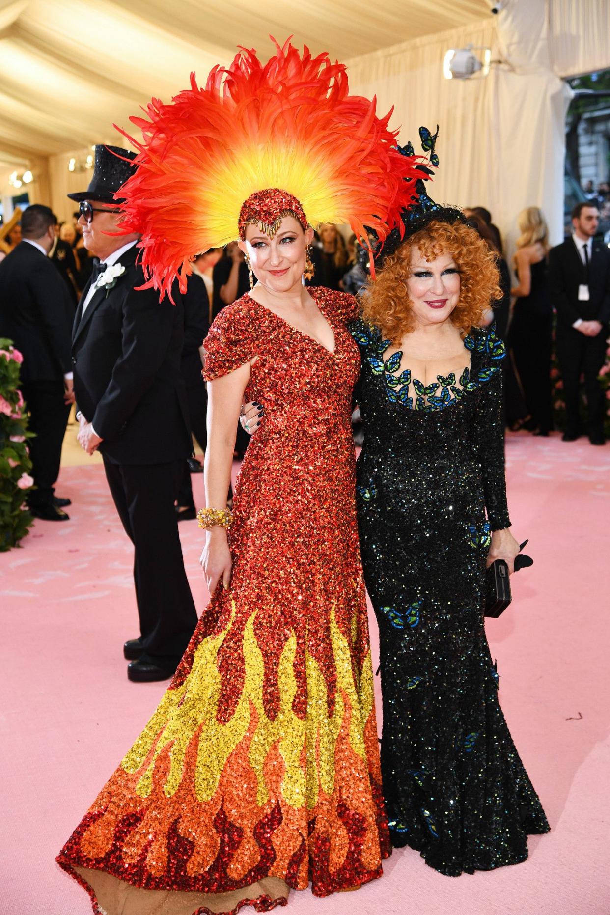 Sophie Von Haselberg and Bette Midler attends The 2019 Met Gala Celebrating Camp: Notes on Fashion at Metropolitan Museum of Art on May 06, 2019 in New York City.