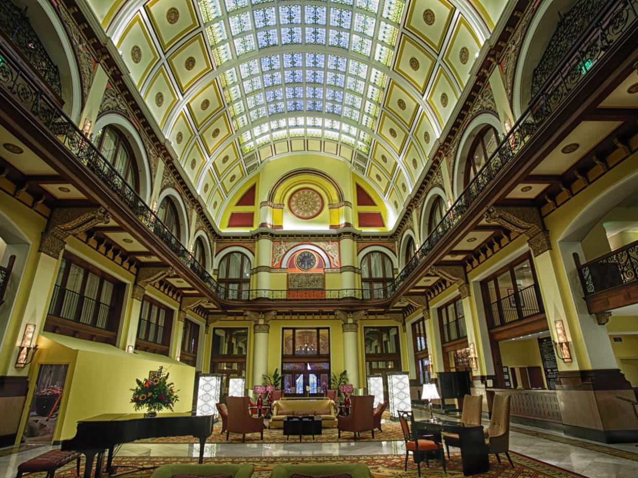 The interior of the Historic Union station in downtown Nashville