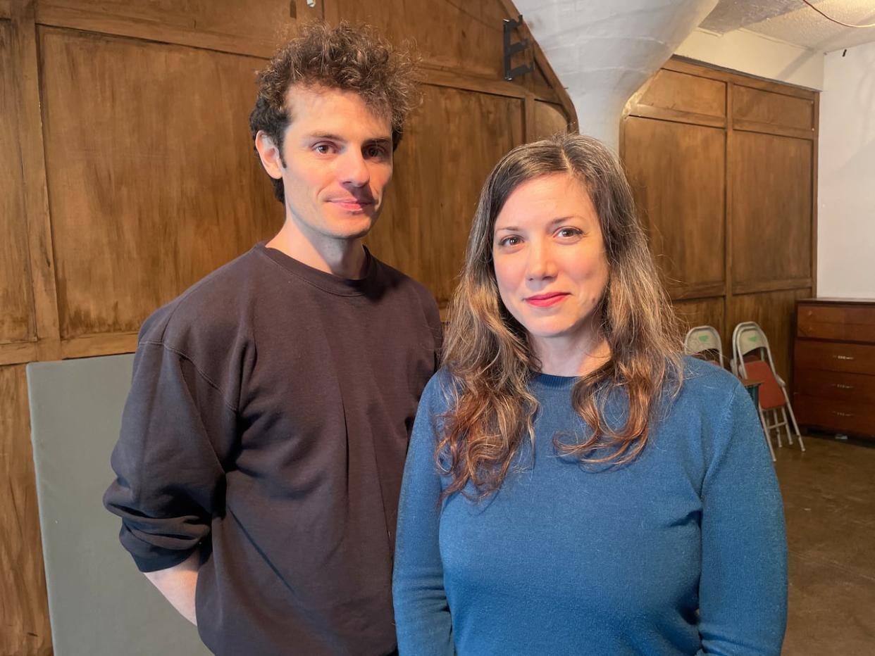 The Freestanding Room holds a special place in Ryan Bommarito and Marissa Blair's hearts. The space has allowed both of them to find community and unleash their creativity when Montreal still felt like a new city to them.  (Sharon Yonan-Renold/CBC - image credit)