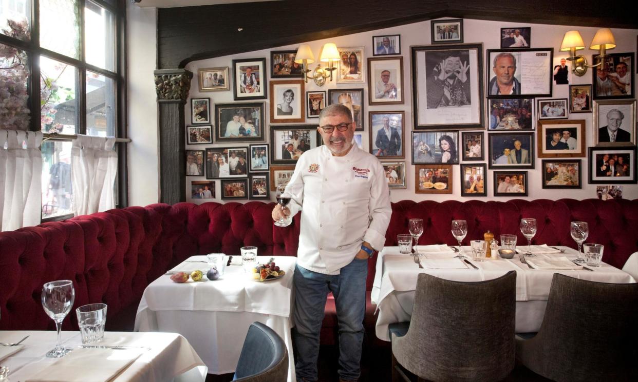 <span>London’s finest: Pino Ragona, the founder’s son in the famous dining room.</span><span>Photograph: Sophia Evans/The Observer</span>