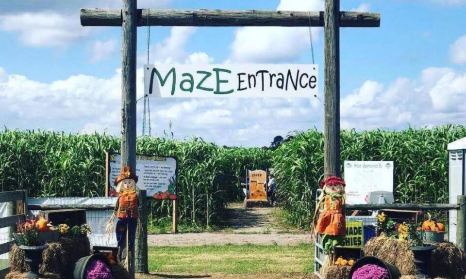 The crop maze at Sykes Family Farms opens Friday, Oct. 7, and is available on weekends through Sept. 30.