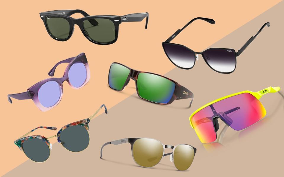 <p>Ray-Ban; Smith Optics; Nordstrom; Zenni; Oakley</p>