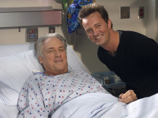 <p>Mitch Haddad/NBCU Photo Bank/Getty</p> John Bennett Perry as Gregory Marks, Matthew Perry as Murray Marks on 'Scrubs' in 2004
