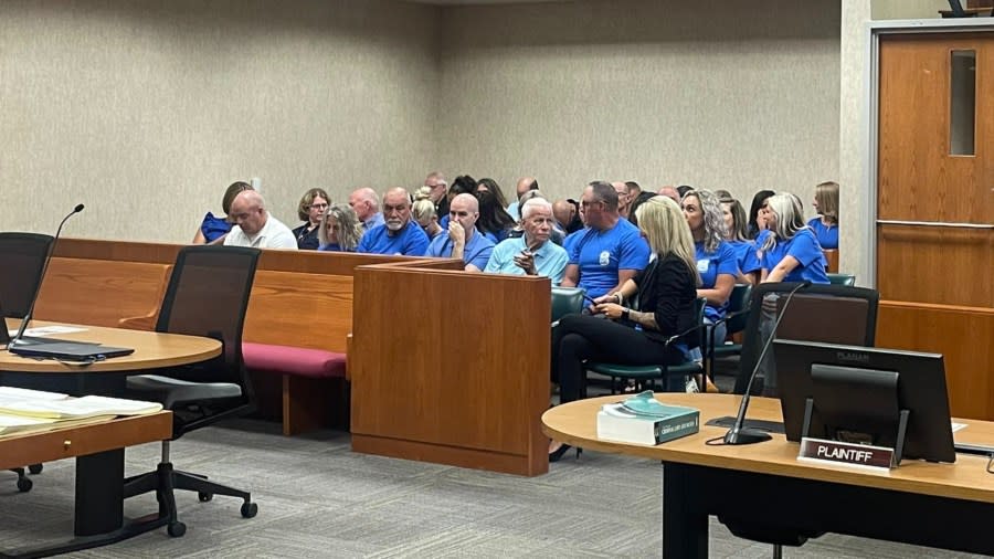 Inside a Kentwood courtroom for the Brian Keely arraignment on Wednesday, June 5, 2024.