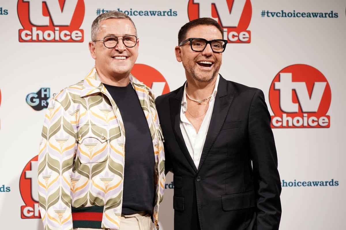 Stephen Webb (left) and Daniel Lustig, who have announced their departure from Gogglebox (Yui Mok/PA Archive)