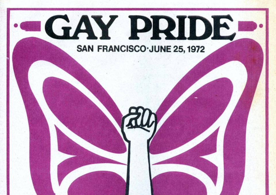 <b>Image: The GLBT Historical Society/<a href="https://www.facebook.com/GLBTHistory/photos/gm.700877870750561/10157126483316176/?type=3&theater" rel="nofollow noopener" target="_blank" data-ylk="slk:Facebook;elm:context_link;itc:0;sec:content-canvas" class="link ">Facebook</a></b>