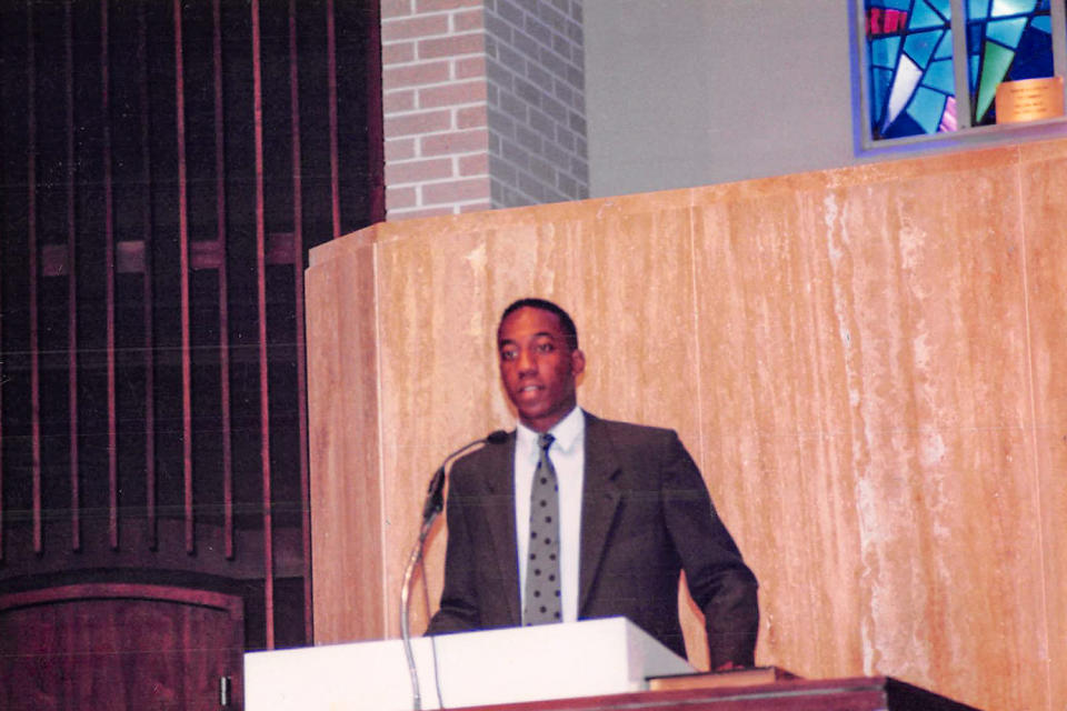 Warnock's early days as a young minister<span class="copyright">Courtesy of Senator Raphael Warnock</span>