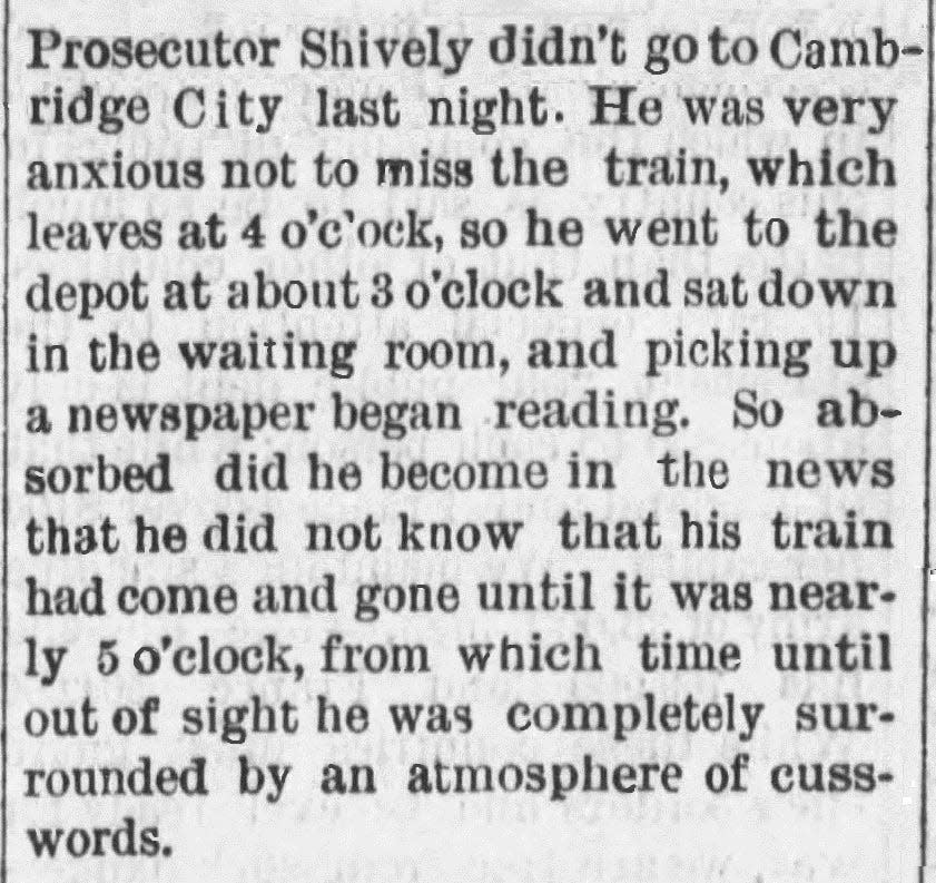 The Richmond Item of May 31, 1882, shows the angst our forbears felt when they made a very human mistake.