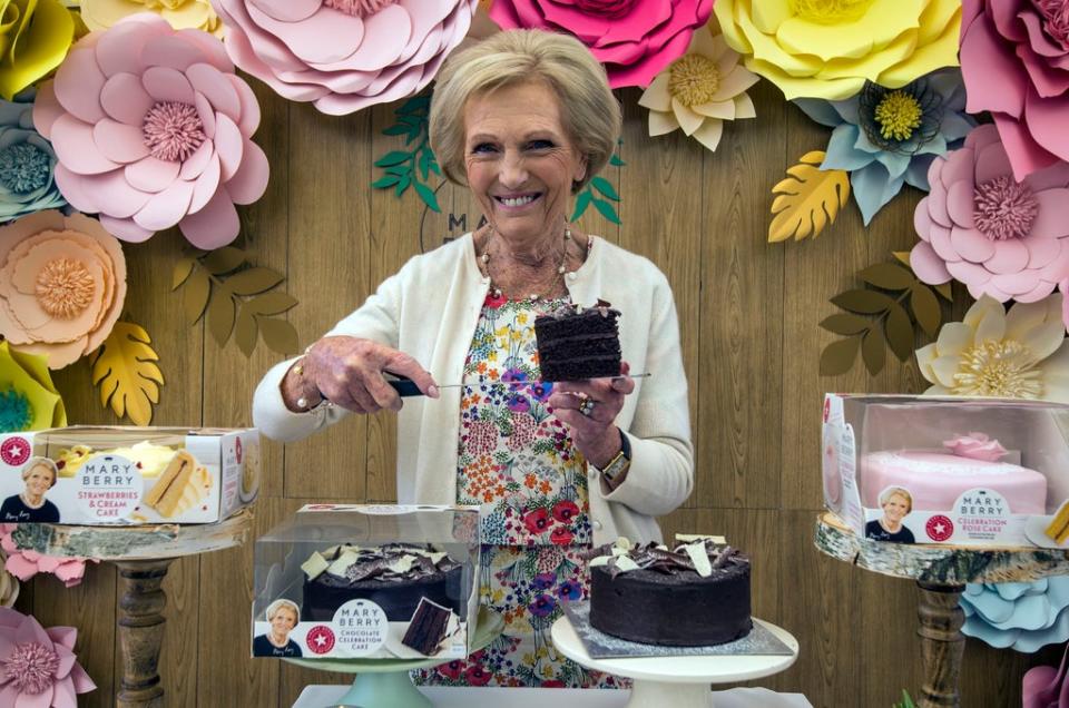 Mary Berry launched a range of cakes with Finsbury Food (Lauren Hurley/PA) (PA Archive)