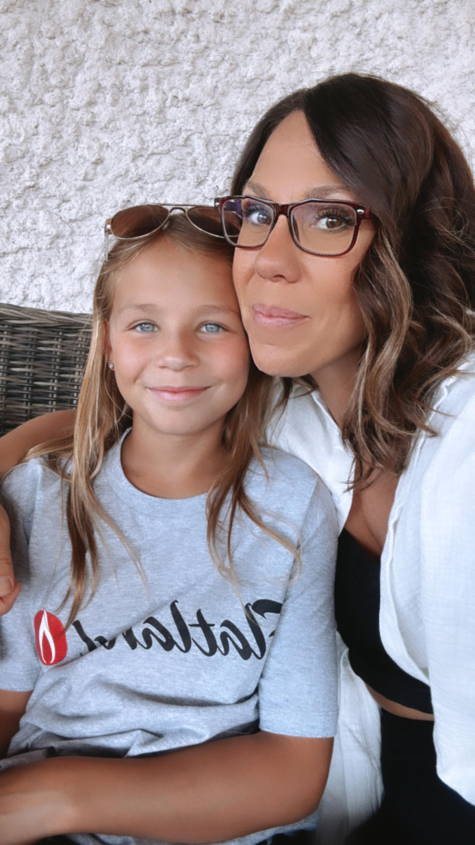 Danielle pictured smiling with her daughter. 