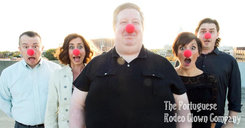 The Portuguese Rodeo Clown Company will perform improv comedy Friday and Saturday night at the Hoogland Center for the Arts.