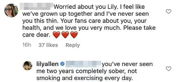 The fan wrote that she'd never seen Lily 