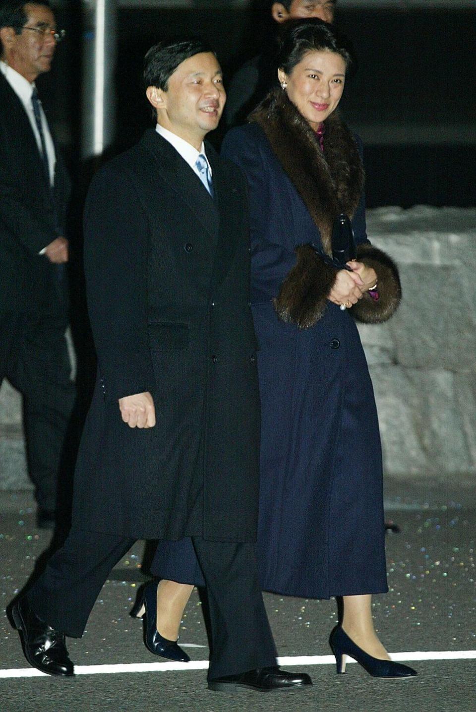 japan's crown prince and princess leave for trip