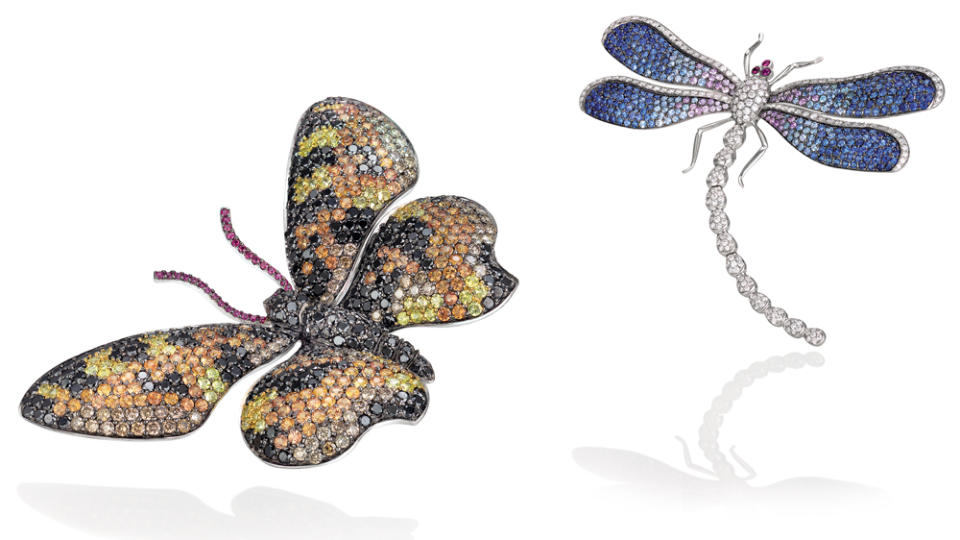 Roberto Coin Butterly and Dragonfly Brooches