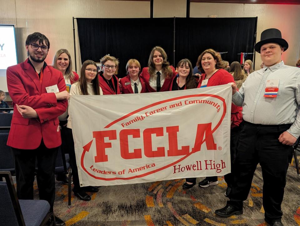 Several Howell High School students recently received recognition at the Family, Career, and Community Leaders of America (FCCLA) State Leadership Conference held in Dearborn.