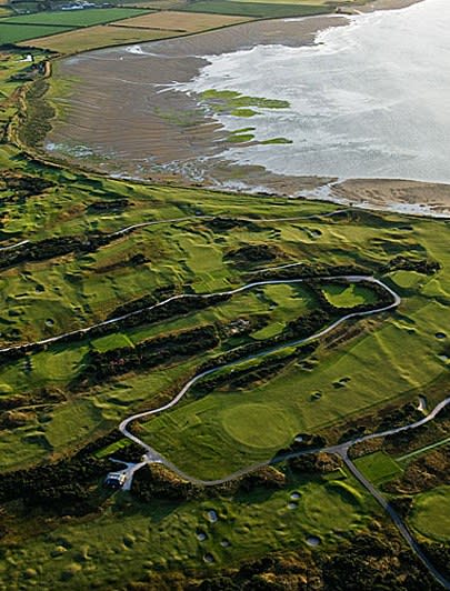 The term describes courses built on land linking the coast to good farmland. In other words, these types of golf courses only originated because there was farmland that was otherwise useless. Yep, golf is kind of like an adopted mistake baby.