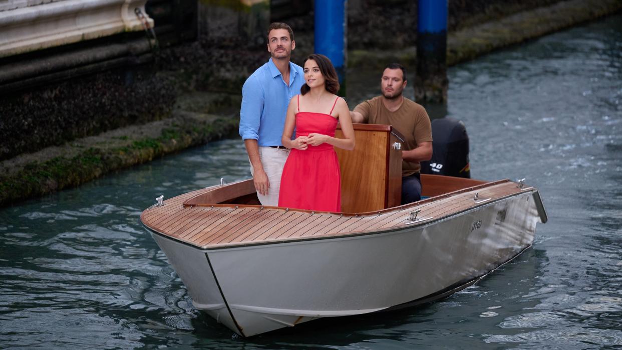  Stephanie Leonidas and Raniero Monaco Di Lapio in A Very Venice Romance. 