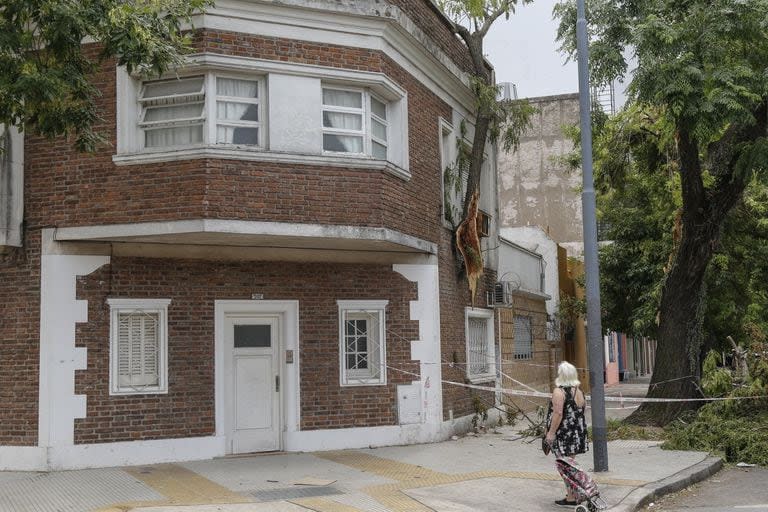 Leonor, vecina de la casa que tiene una rama colgando de la ventana