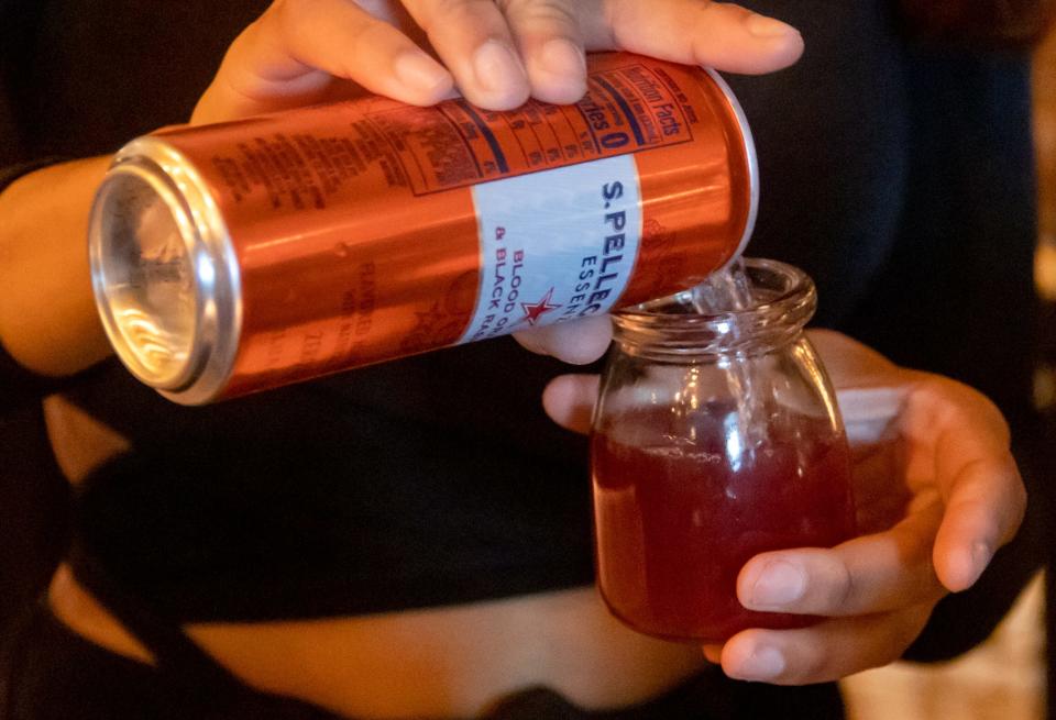 Kat Hayes, a Bensalem bartender, mixes an Old Fashioned cocktail during Landmark Hospitality’s First Annual Bucks County Bartender Competition held last February at the Whiskey Lounge at the Logan Inn in New Hope.