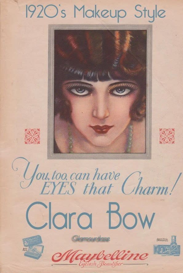 Clara Bow was the icon of the decade. Even way back then famous women were used to shill products.