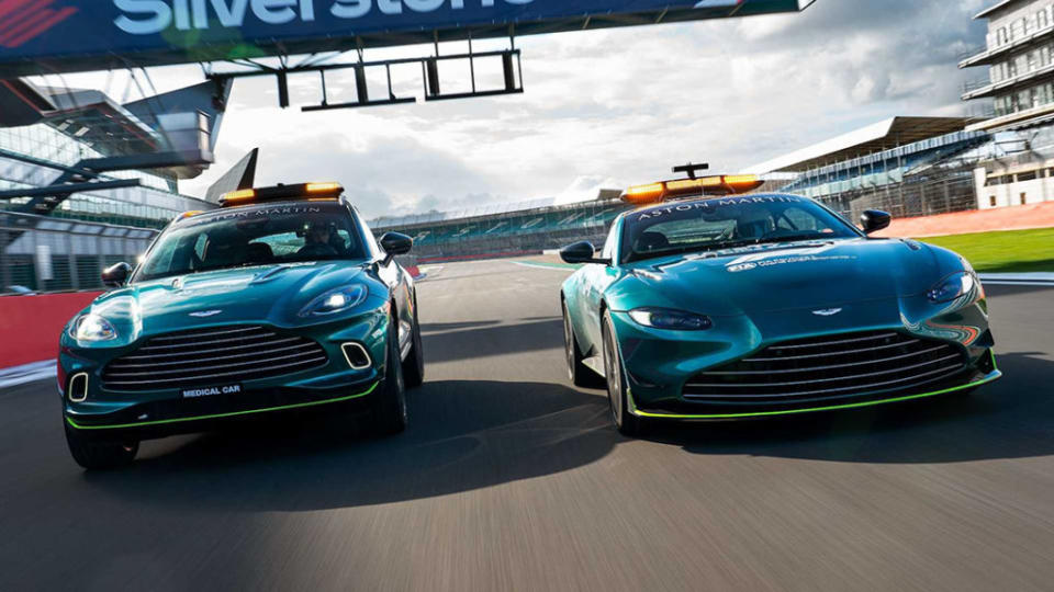 馬 丁Safety Car開不快被砲，尷尬的是連駕駛Bernd Maylander自己也有同感。（圖片來源/ Aston Martin）