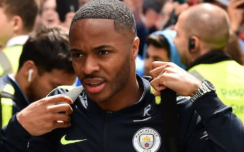 Raheem Sterling was among the Premier League footballers racially abused this season - Credit: AFP