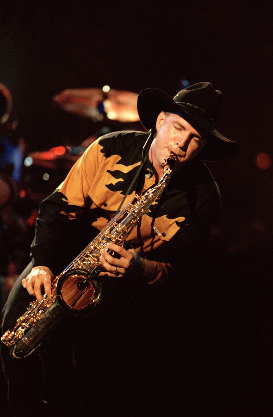 1) When Garth Brooks played the saxophone.