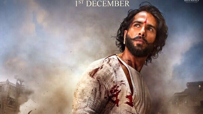 Shahid Kapoor in a poster of <i>Padmaavat</i>.