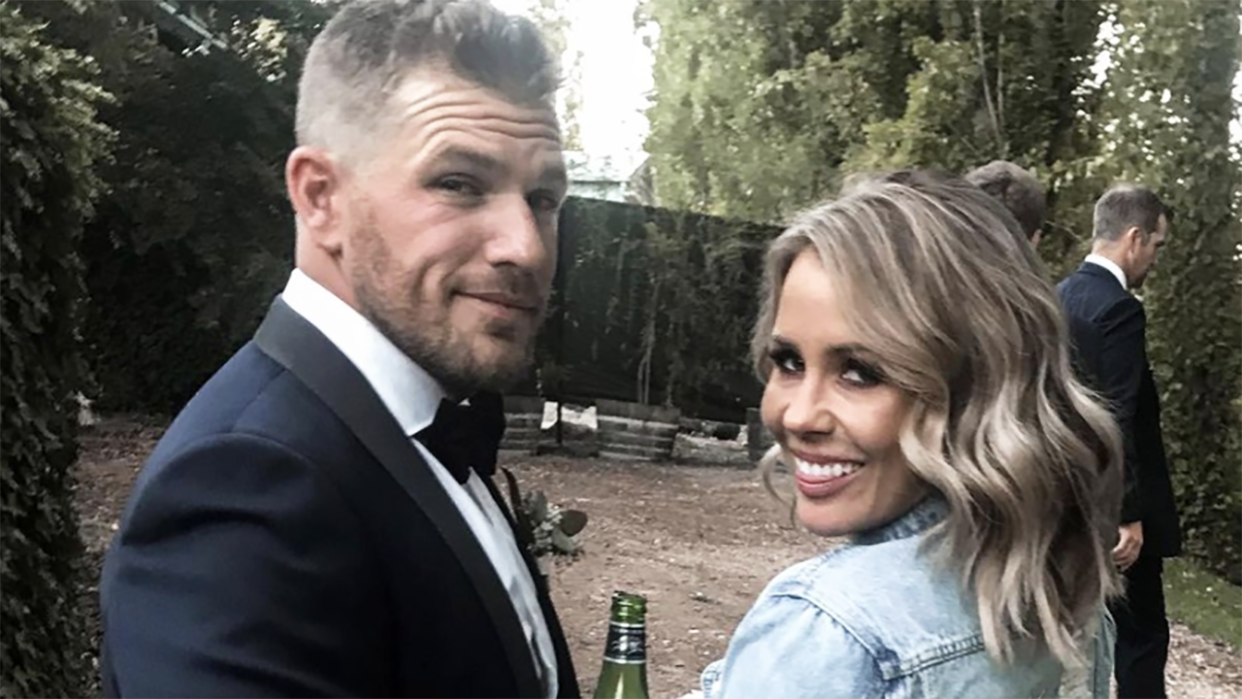 Aaron and Amy Finch married in 2018. Picture: Instagram