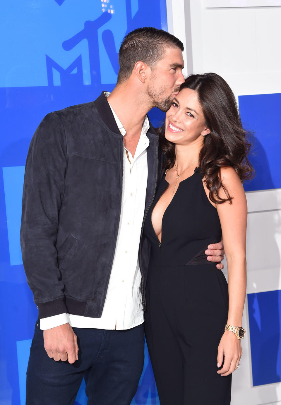 Michael Phelps and Nicole Johnson