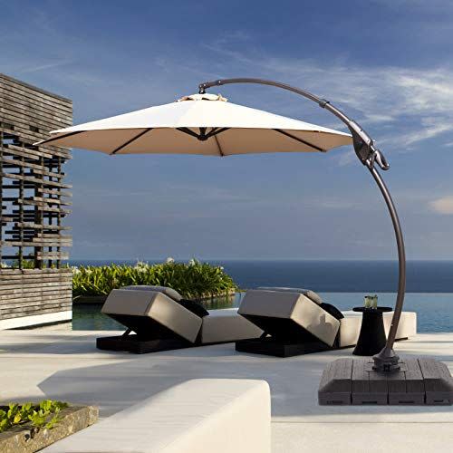 1) Grand Patio Deluxe 11-Foot Cantilever Umbrella