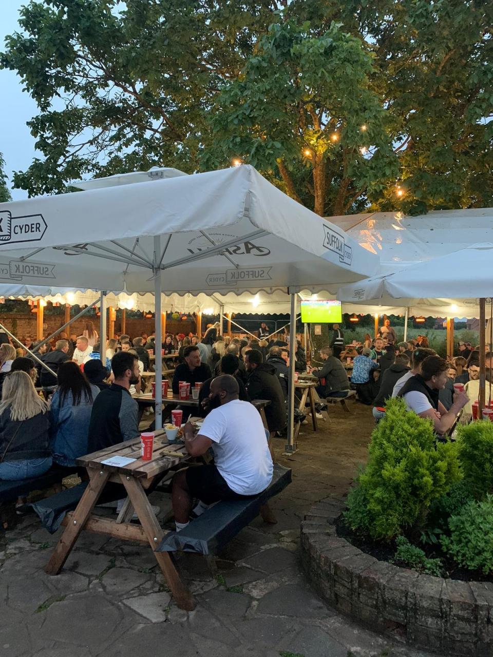 The garden at the Hare and Hounds has breathed life into the business post-lockdown (swns)