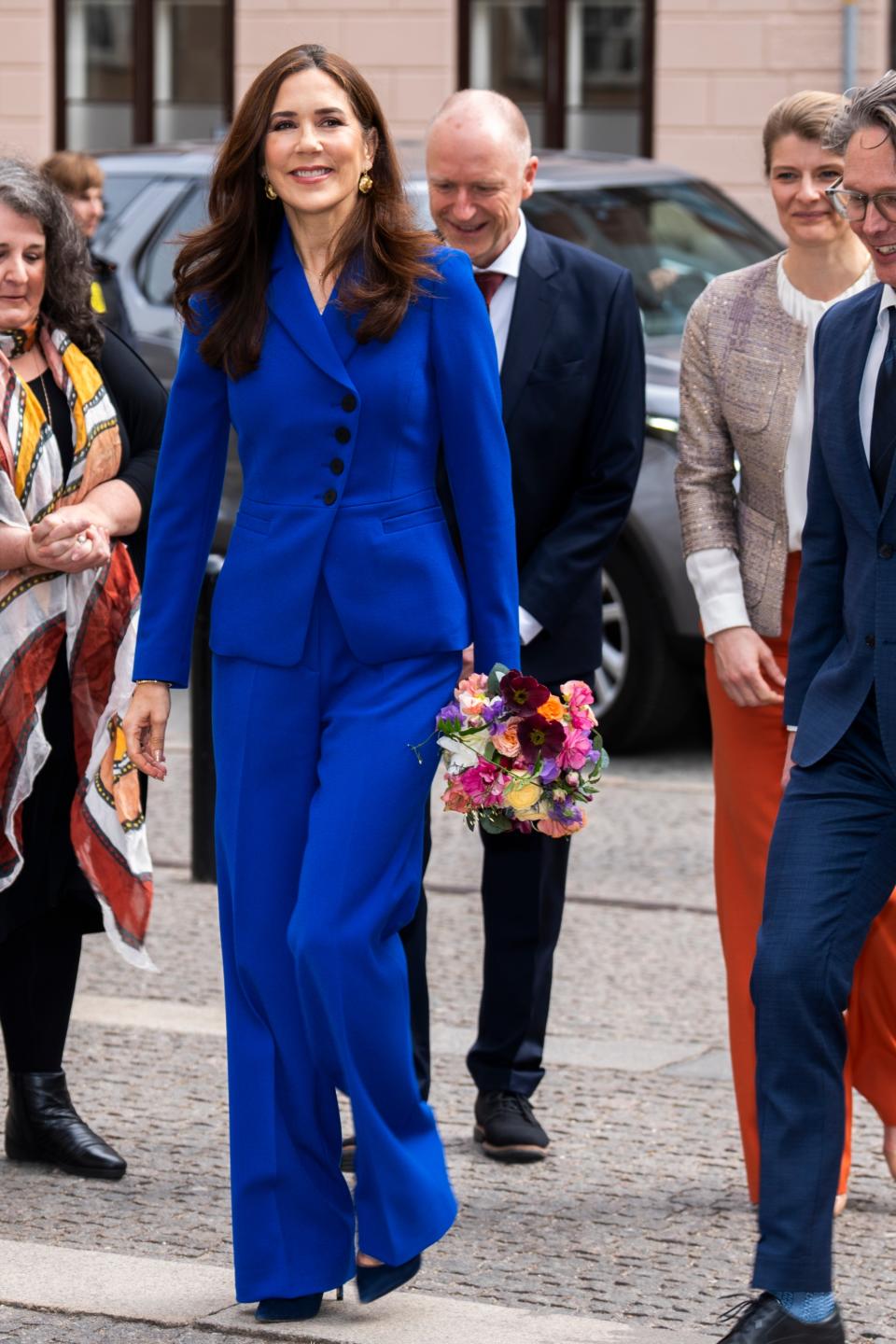 Queen Mary Of Denmark participates in the Specialists' 20th anniversary at The National Museum of Denmark on April 9, 2024 in Copenhagen, Denmark