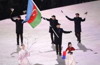 <p>Gold:$248,000 USD<br>Silver:$124,000 USD<br>Bronze:$62,000 USD<br>Patrick Brachner is Azerbaijan’s 2018 Olympic flag bearer and competes in alpine skiing.<br>(REUTERS/Kim Kyung-Hoon) </p>